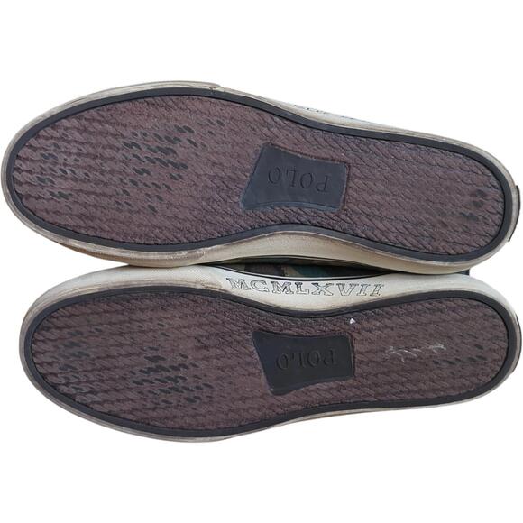 Polo Ralph Lauren Men's 10.5 D Solomon Downhill Skier Canvas Sneakers Olive Camo - Picture 9 of 11